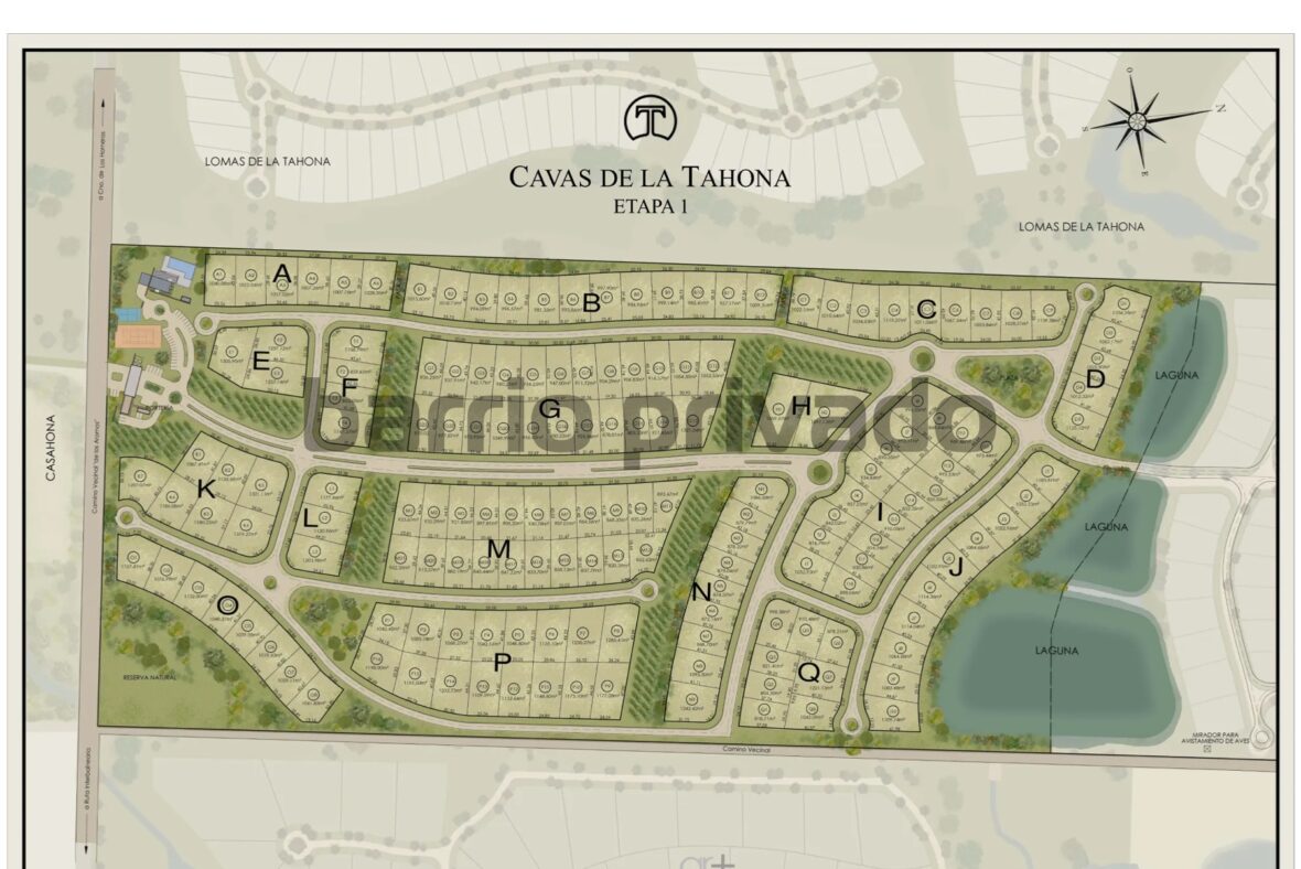 Plano de Cavas de la Tahona