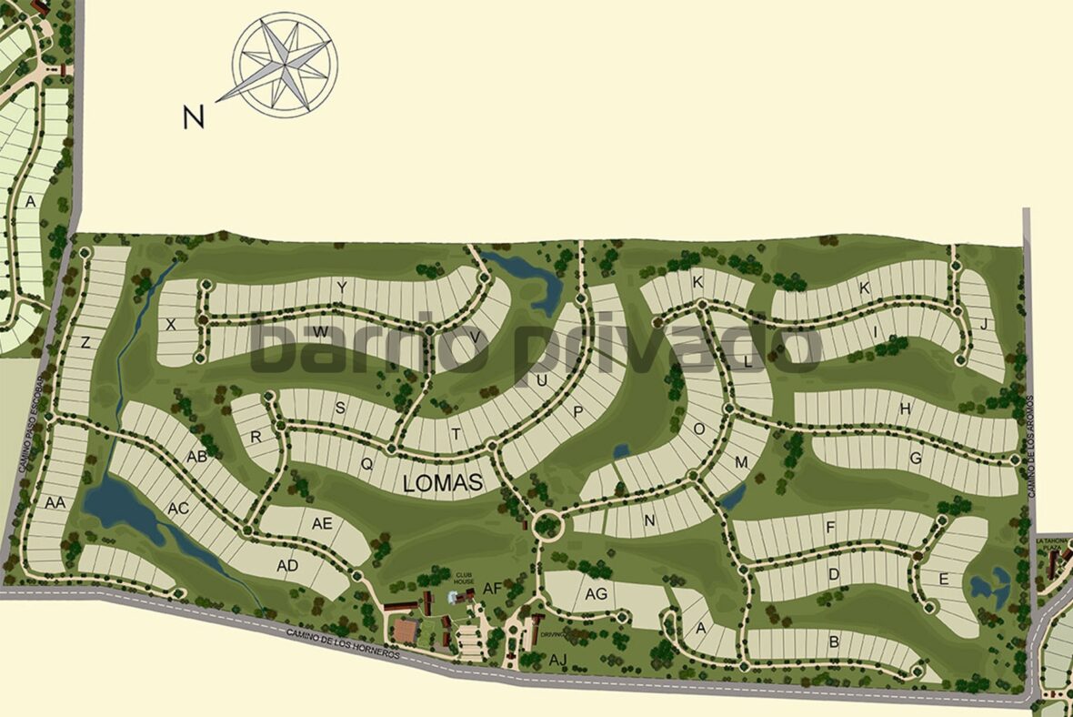 Plano de Lomas de la Tahona