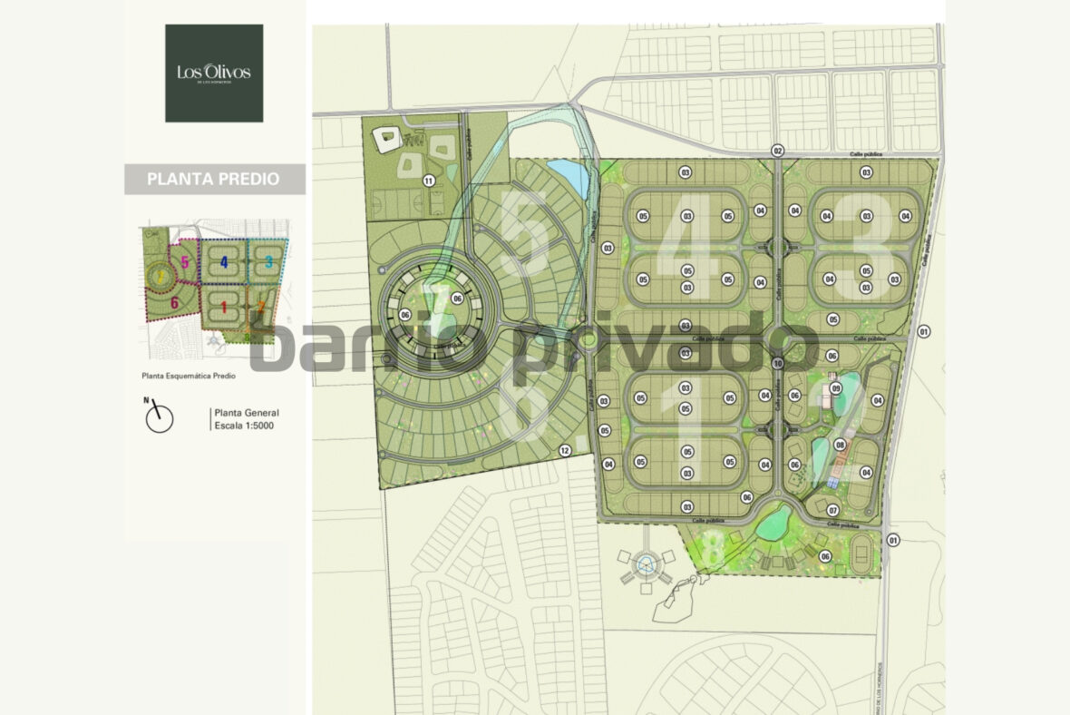 Barrio Privado Los Olivos de los Horneros - Plano
