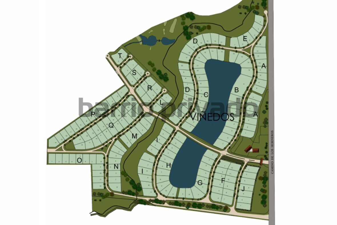Plano de Viñedos de la Tahona